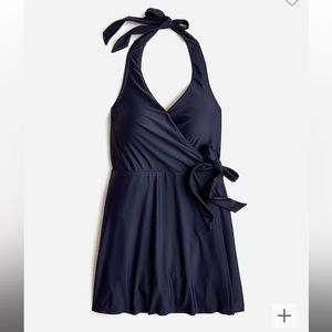 NWT JCREW Halter wrap swim dress